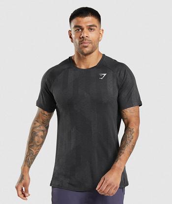 Gymshark Apex Muške T Shirts Crne Sive | HR 2388AHK